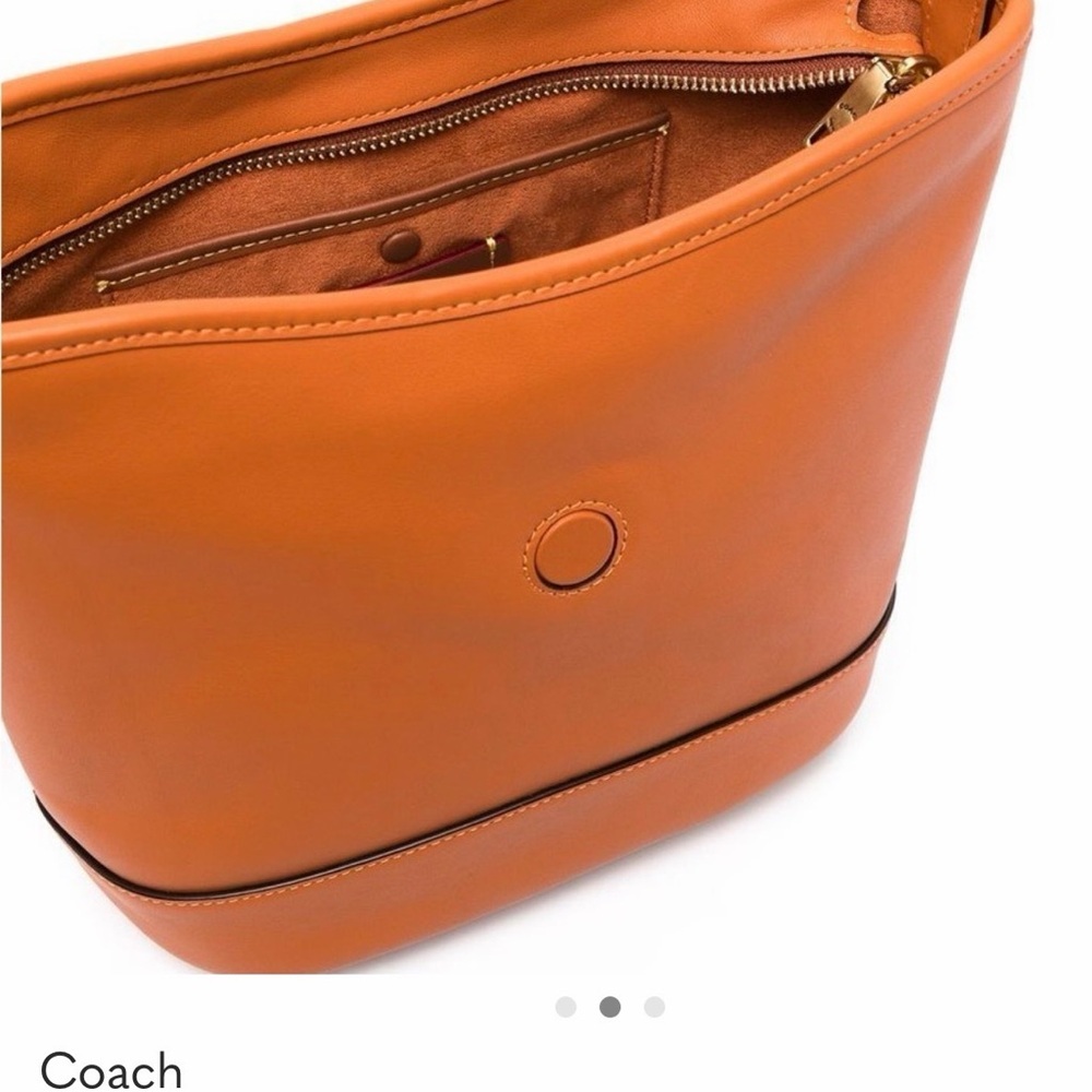 Coach STF CLF Tali Bucket Women's Tan Leather Bag B4/canyon - Picture 3 of 11